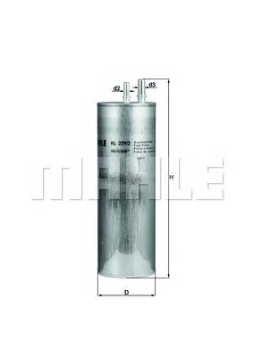 Comprar KL2292 Mahle Original Filtro diesel