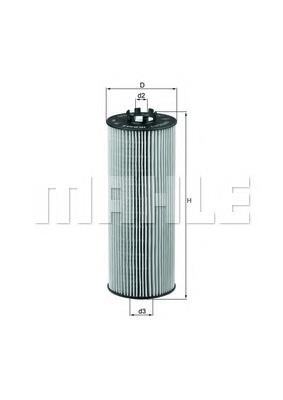 Filtro de aceite OX164D Mahle Original