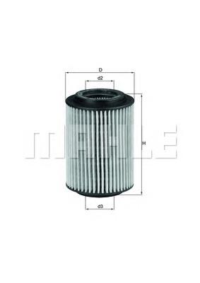 OX347D Mahle Original Filtro aceite