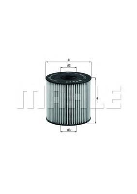 Filtro de aceite OX210D Mahle Original