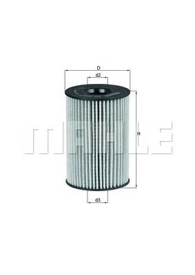OX3537D Mahle Original Filtro aceite