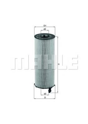 Filtro de aceite OX1961D Mahle Original
