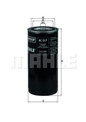 Filtro combustible KC217 Mahle Original