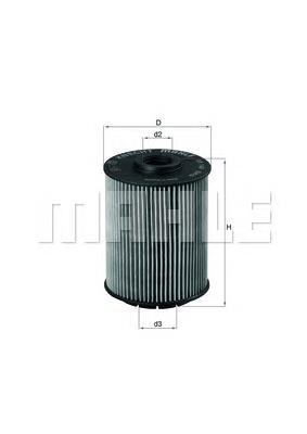 Filtro de aceite OX160D Mahle Original