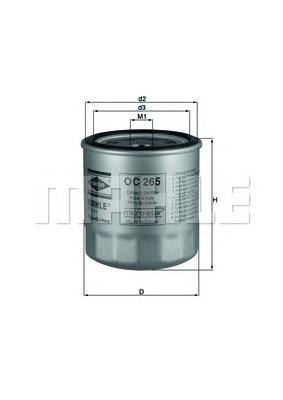 OC265 Mahle Original Filtro aceite