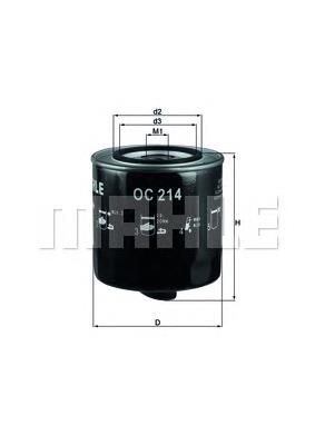 Filtro de aceite Mahle Original OC214 precio, desde 4,33 EUR