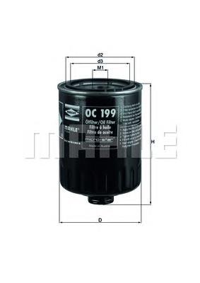 OC199 Mahle Original filtro de aceite