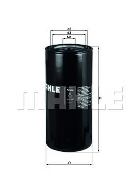 OC484 Mahle Original Filtro del sistema hidráulico