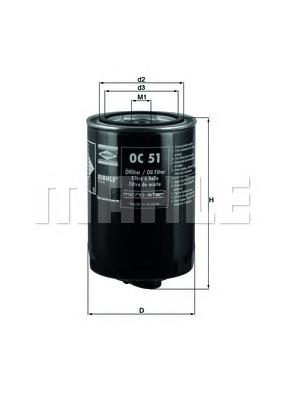 OC51 Mahle Original filtro de aceite