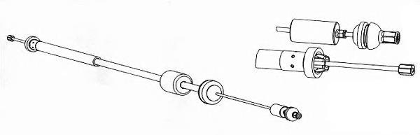 BKC1448 Borg&beck cable de embrague