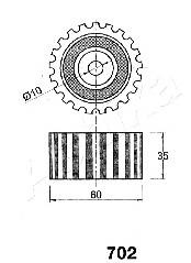45-07-702 Ashika rodillo intermedio de correa dentada