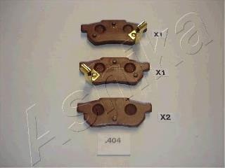 5104404 Ashika Pastillas freno traseras