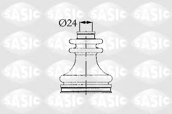 4003425 Sasic fuelle, árbol de transmisión delantero interior derecho