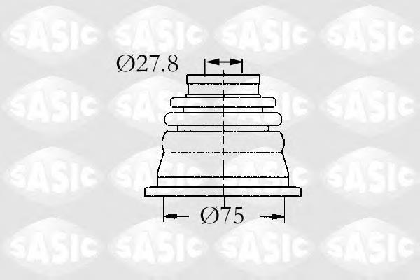 4003465 Sasic fuelle, árbol de transmisión delantero interior izquierdo