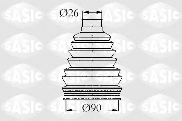 4003441 Sasic fuelle, árbol de transmisión delantero exterior