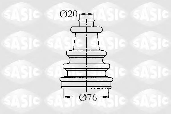 4003405 Sasic fuelle, árbol de transmisión delantero exterior