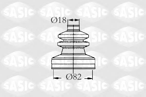 2873713 Sasic fuelle, árbol de transmisión delantero interior