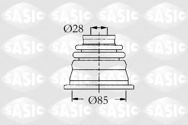 4003451 Sasic Fuelle, junta homocinética interna izquierda del semieje delantero