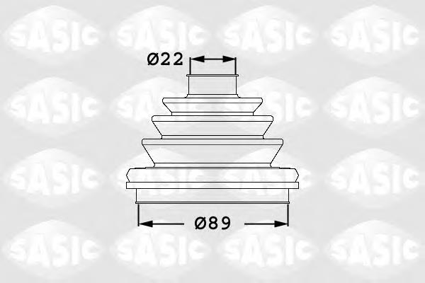 1906047 Sasic Fuelle transmisión delantero exterior