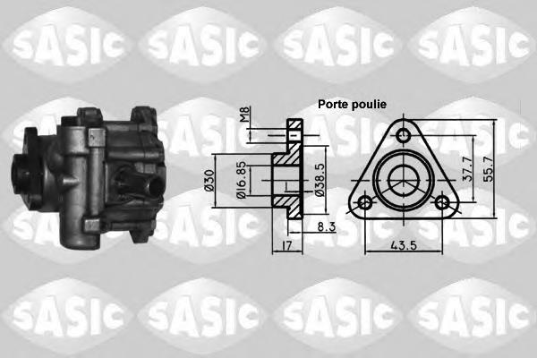 7076001 Sasic bomba hidráulica de dirección