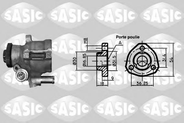 7076021 Sasic bomba hidráulica de dirección