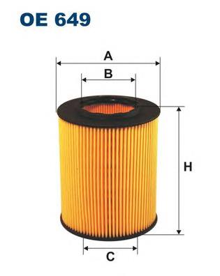 Filtro de aceite motor Filtron OE649