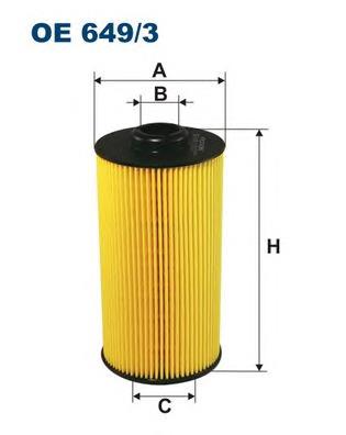 Filtro de aceite motor Filtron OE6493
