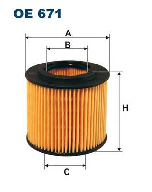 Filtro de aceite OE671 Filtron