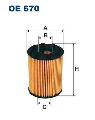 Filtro de aceite Filtron OE670 precio, desde 5,25 EUR