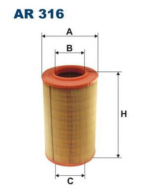 Filtro aire Filtron AR316