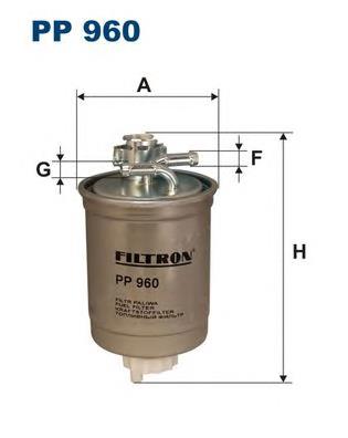 Filtro de gasoil Filtron PP960