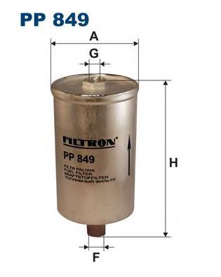 Filtro combustible Filtron PP849 precio, desde 13,88 EUR