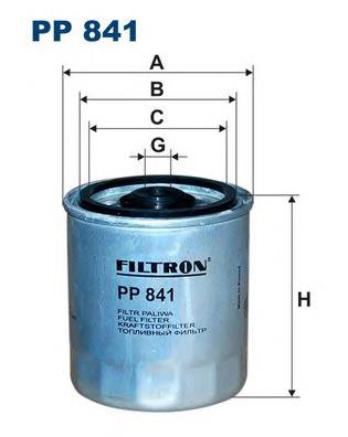 Filtro de gasoil Filtron PP841