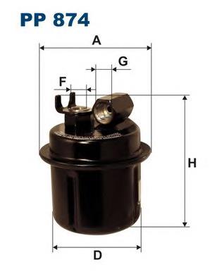 PP874 Filtron filtro combustible