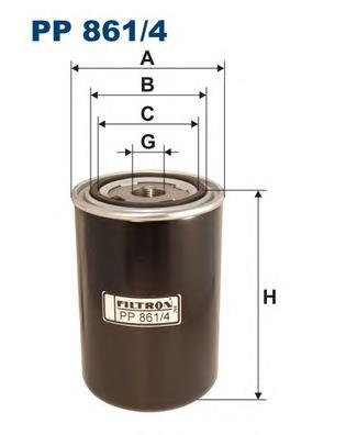 PP8614 Filtron filtro combustible