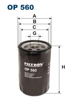 Filtro de aceite OP560 Filtron