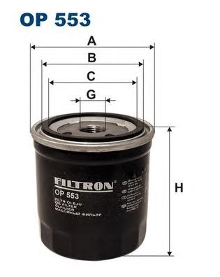 OP553 Filtron filtro de aceite