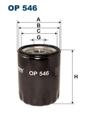 Filtro de aceite motor Filtron OP546