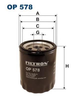 OP578 Filtron filtro de aceite