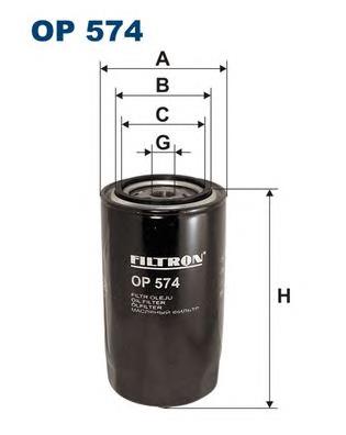 Filtro de aceite motor Filtron OP574