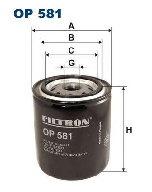 OP581 Filtron filtro de aceite
