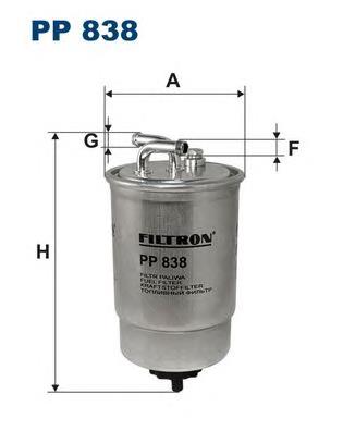 Filtro combustible Filtron PP838 precio, desde 15,92 EUR