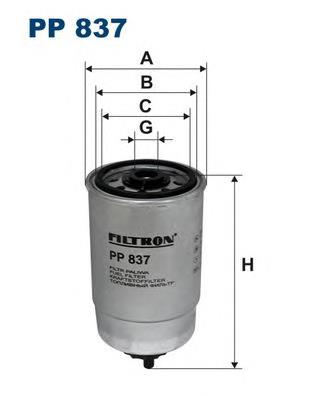 Filtro de combustible PP837 Filtron