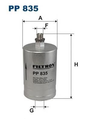 Filtro combustible Filtron PP835 precio, desde 19,51 EUR
