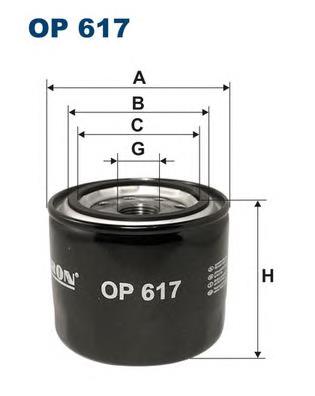 Filtro de aceite Filtron OP617 precio, desde 4,92 EUR
