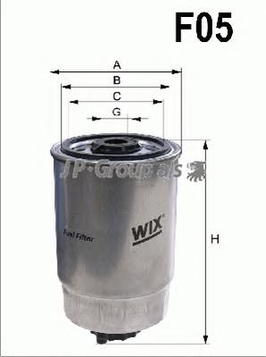 1418700809 JP Group filtro combustible