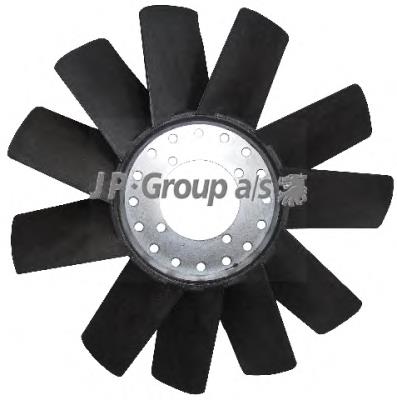 Rodete ventilador, refrigeración de motor 1599100100 JP Group