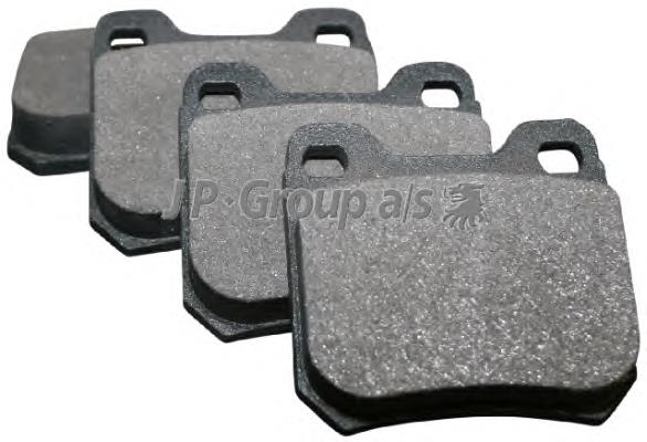 Pastillas de freno traseras 1263700410 JP Group