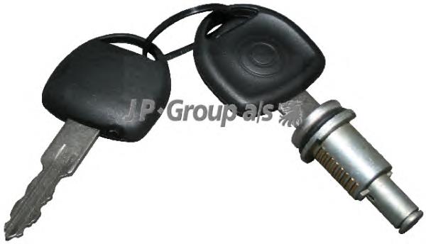 Cilindro de cerradura de puerta delantera izquierda 1287500600 JP Group