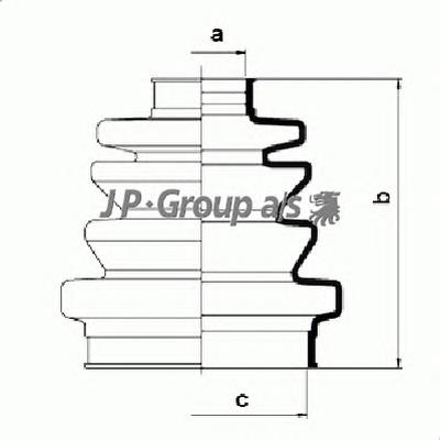 Fuelle, árbol de transmisión delantero interior 31256226 Volvo